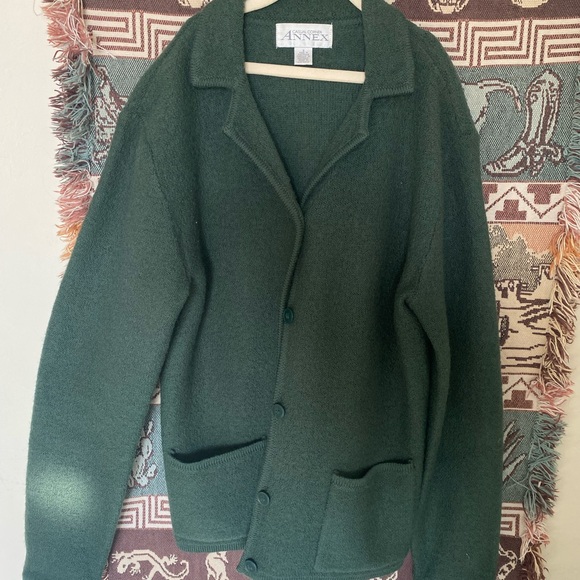 Annex Sweaters - Annex Women's Green Cardigan Sweater